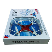TRAVELER DRONE NAVIGATOR QUADROCOPTER WIFI UFO 2.0 MP HD CAMERA 2.4 GHZ 6 AXIS 169LW
